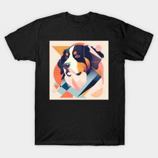 70s Bernese Mountain Dog Vibes: Pastel Pup Parade T-Shirt